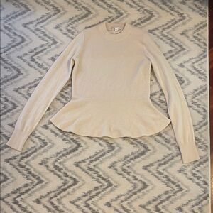 Veronica Beard Cashmere Peplum Sweater